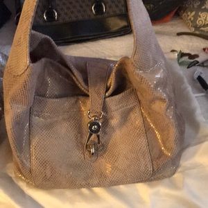 Dooney & Bourke Gold snake hobo purse